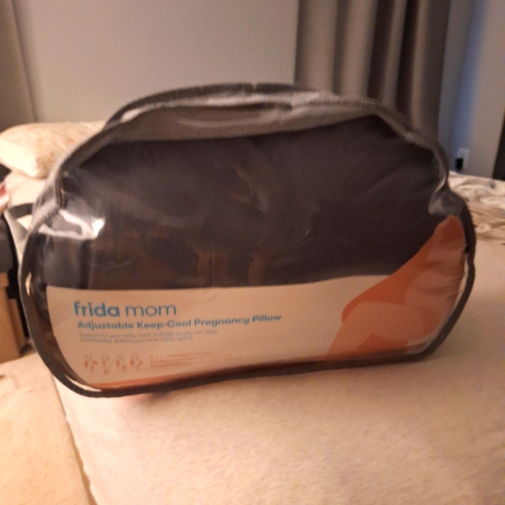 Frida Mom Gray Pregnancy Pillow